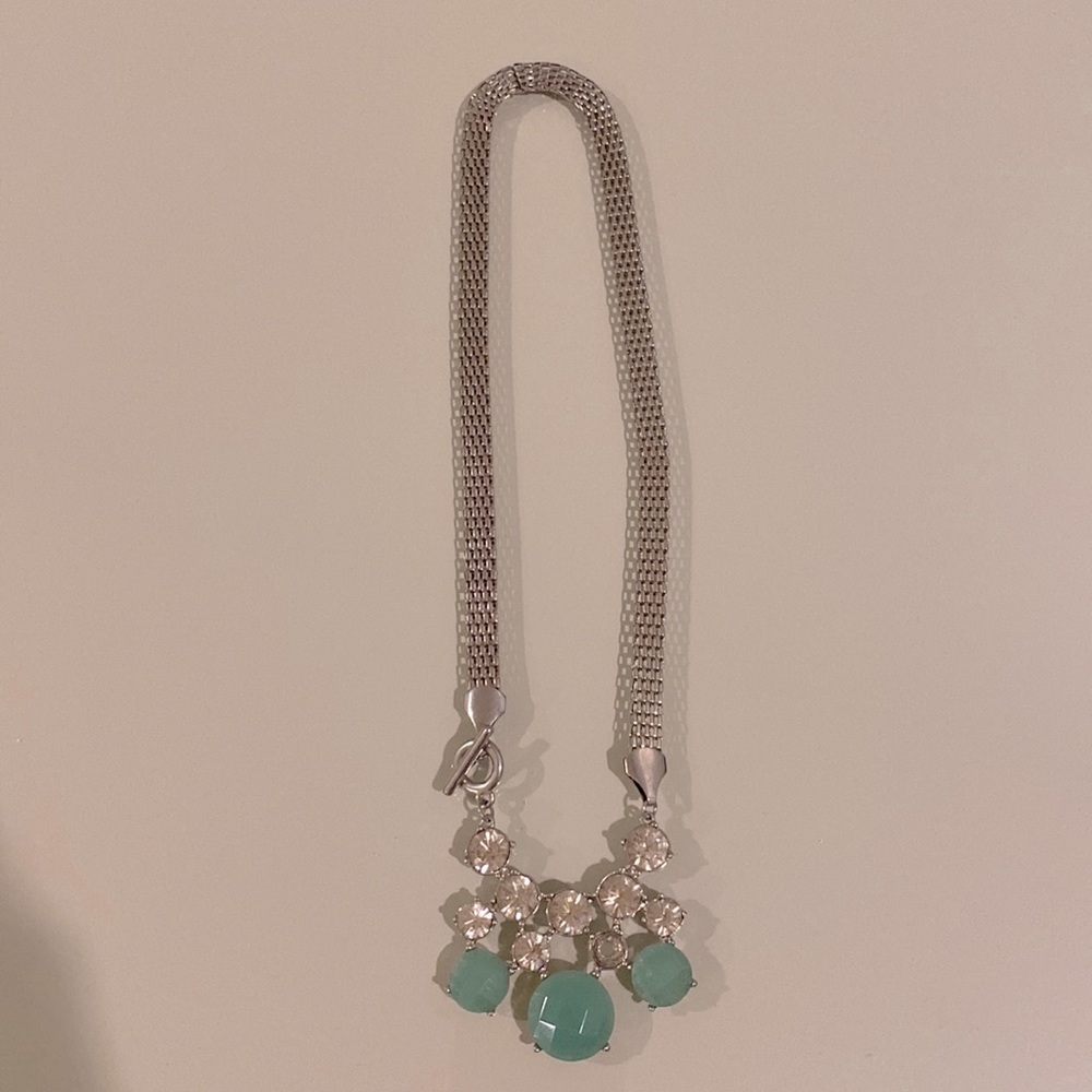 Silver & Mint Statement Necklace from Nordstrom